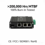 24 - Industrial Ethernet Switch Din Rail PoE Solutions