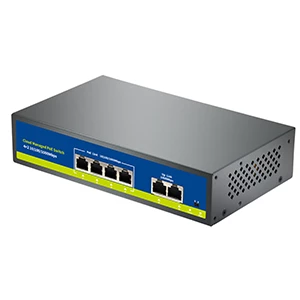 4+2 Full Gigabit Light Managed PoE Switch with Web/Cloud Management APP